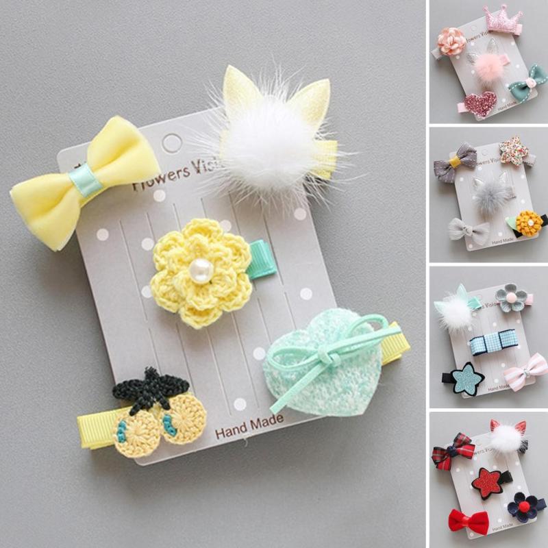 Bows Pet Dog Hair Clips Accessories Hairpins Bow Flower Puppy Grooming Supplies