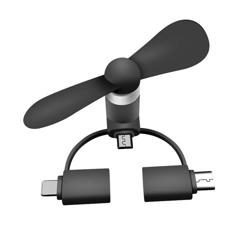 Mini USB Fan 3 in 1 USB