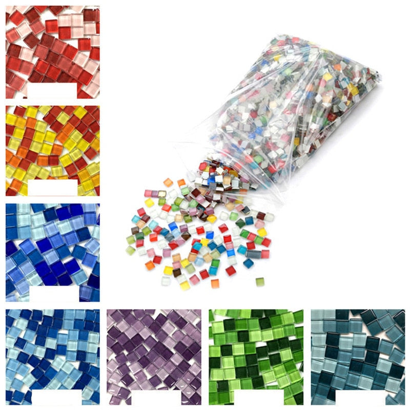 300 pcs/pack Crystal Glass Mosaic DIY Hobbies Tile