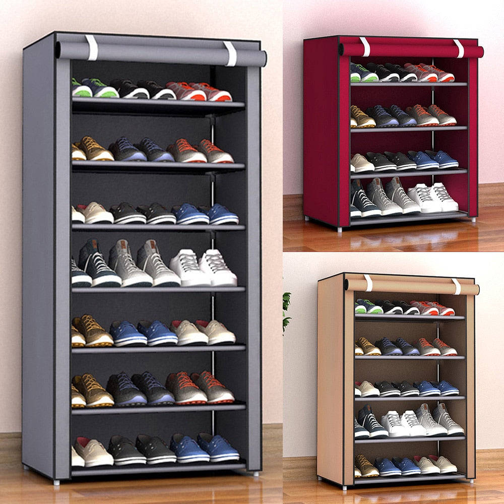 3/4/5/6/8 Layers Dustproof Assemble Shoes Rack