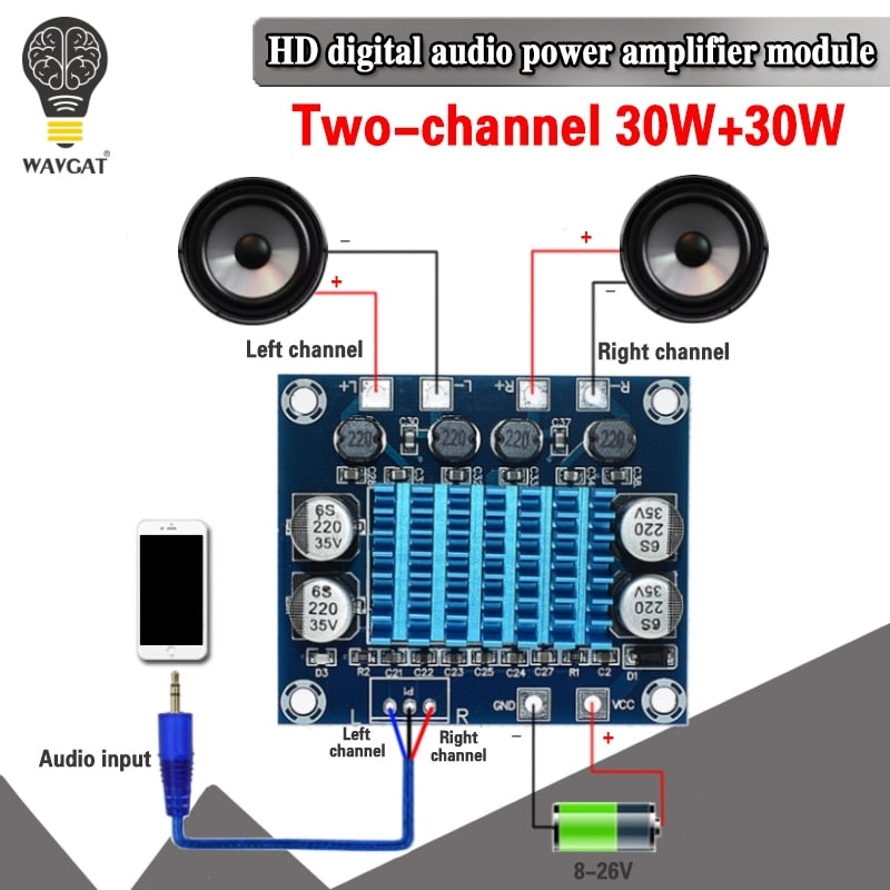 TPA3110 XH-A232 30W+30W 2.0 Channel  Amplifier Board