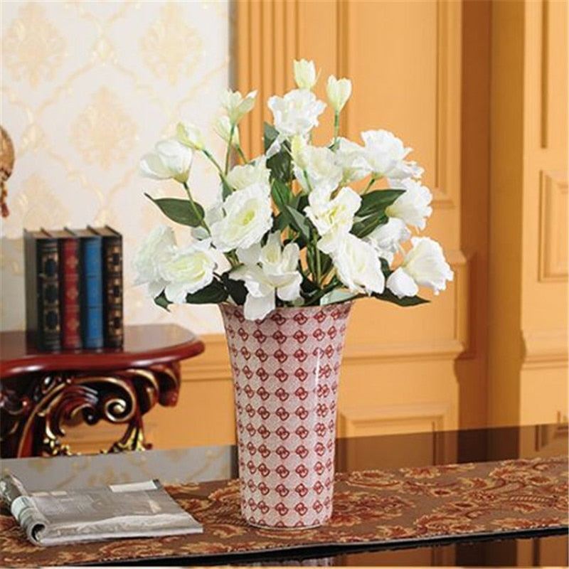 Ceramic Tabletop Vase Crafts Figurines Home Accessories