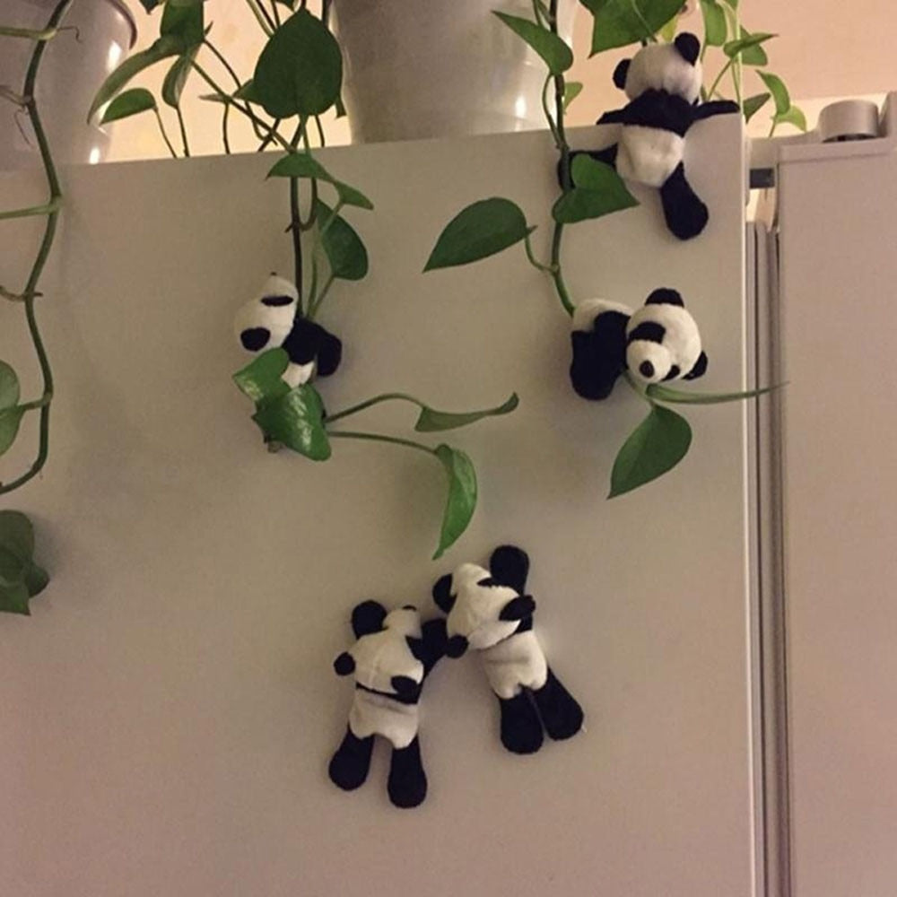 1Pc Cute Soft Plush Panda shape Fridge Magnet Refrigerator Sticker