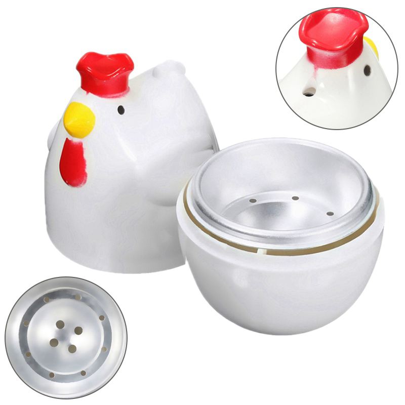 Chick-shaped 1 boiled egg steamer