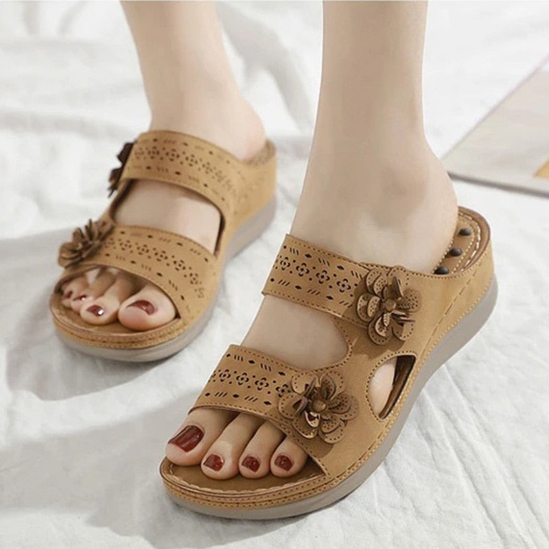 Women Sandals Orthopedic Open Toe Sandal Retro Anti-slip Breathable