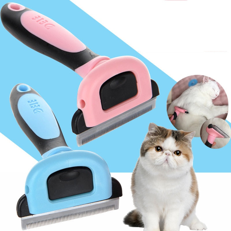 Detachable Pet furmints Hair Removal Comb Hair Brush Handle