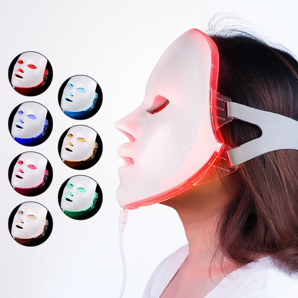 LED Facial Mask Photon Therapy Anti-Acne Wrinkle Removal