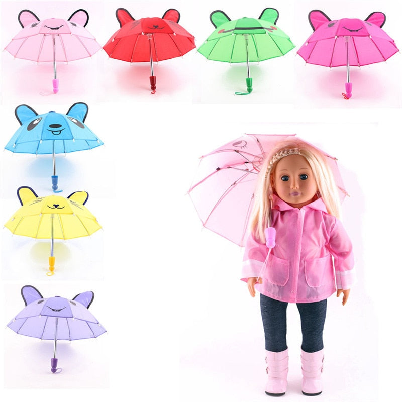 Cute Umbrella for 18" 46cm American Girl Doll Accessories