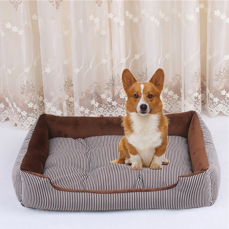 Dog Bed Mat Soft Kennel Puppy Warm Bed Plush Cozy Nest For Small Medium Large Dog