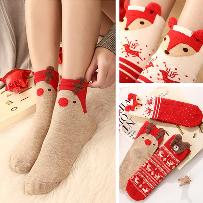 Cotton Christmas Socks Christmas Decorations for Home