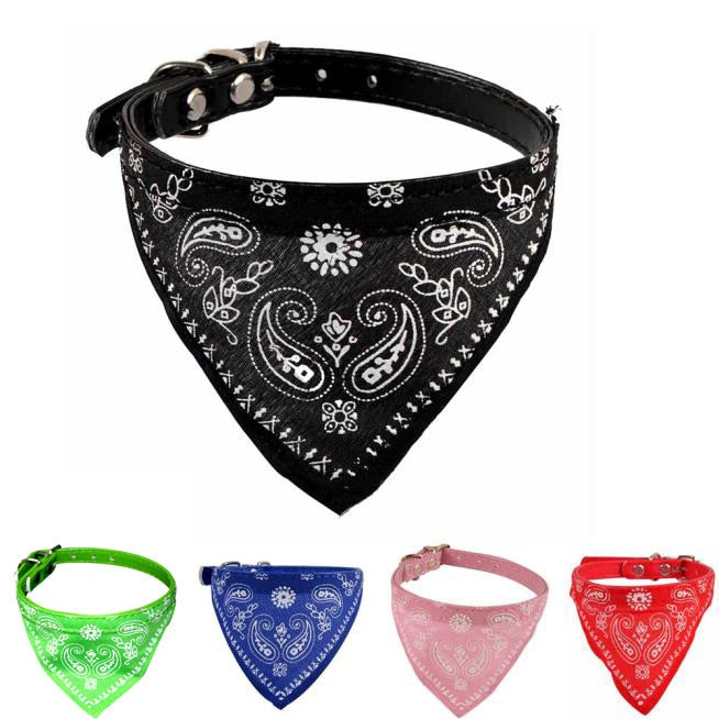 Adjustable Pet Dog Puppy Cat Neck Scarf Bandana Collar Neckerchief