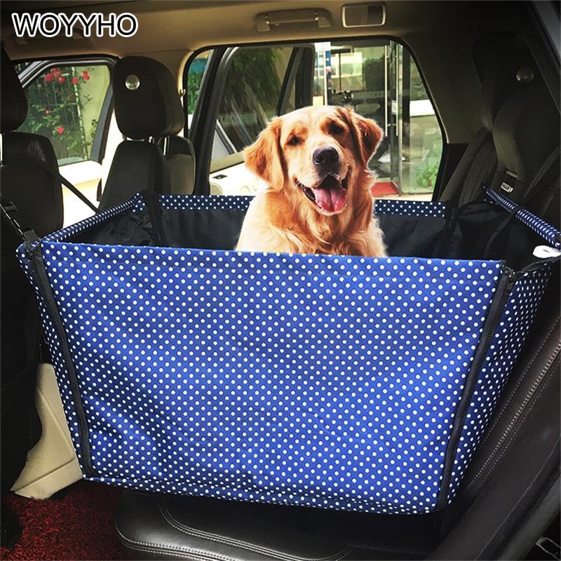 Waterproof Car Back Seat Covers For Dogs Carriers Portable Foldable