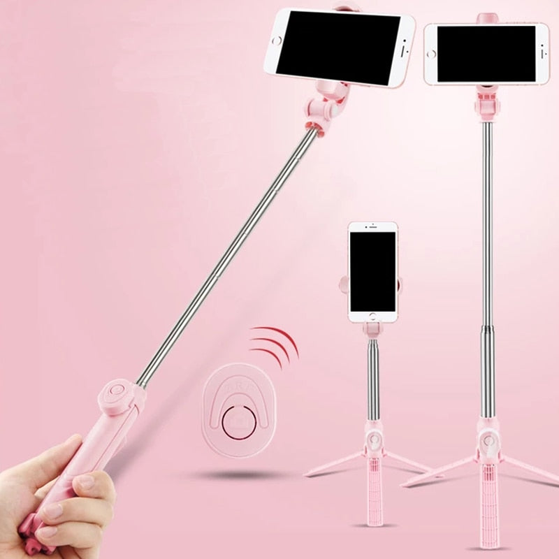 Wireless Bluetooth Selfie Stick Tripod With Remote Control