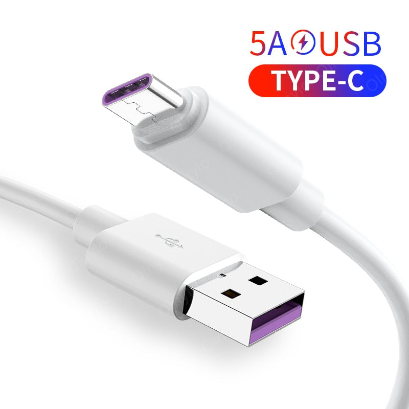 5A USB Type C Cable Quick Charge 3.0 USB-C