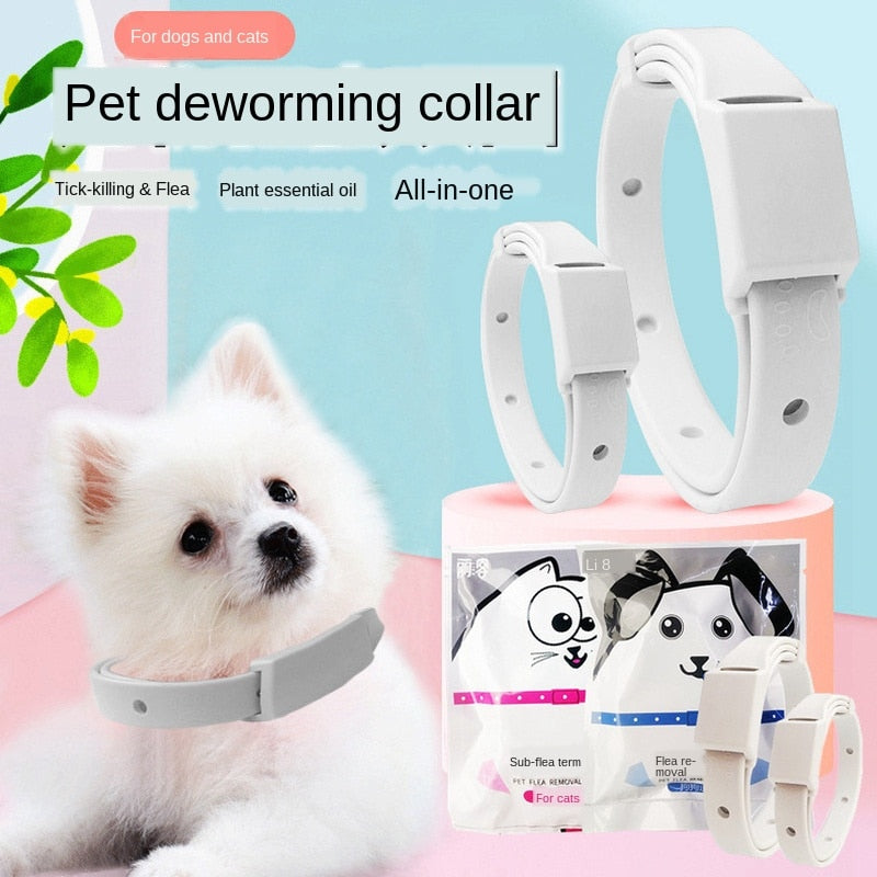 Cat & Dog Collar Flea & Tick Prevention Pest Control  Rubber