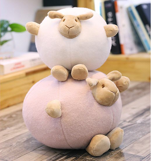 Fat and round sheep doll pillow  for children home decoration