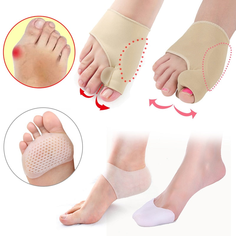 Silicone Bunion Corrector Gel Pad Stretch Nylon Hallux Valgus Protector