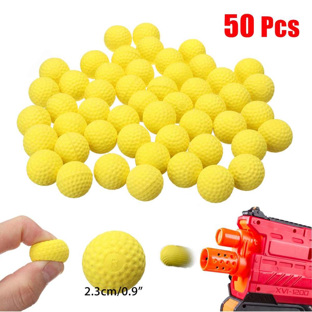 100Pcs Rounds Foam Ammo Refill Replace Bullet Balls