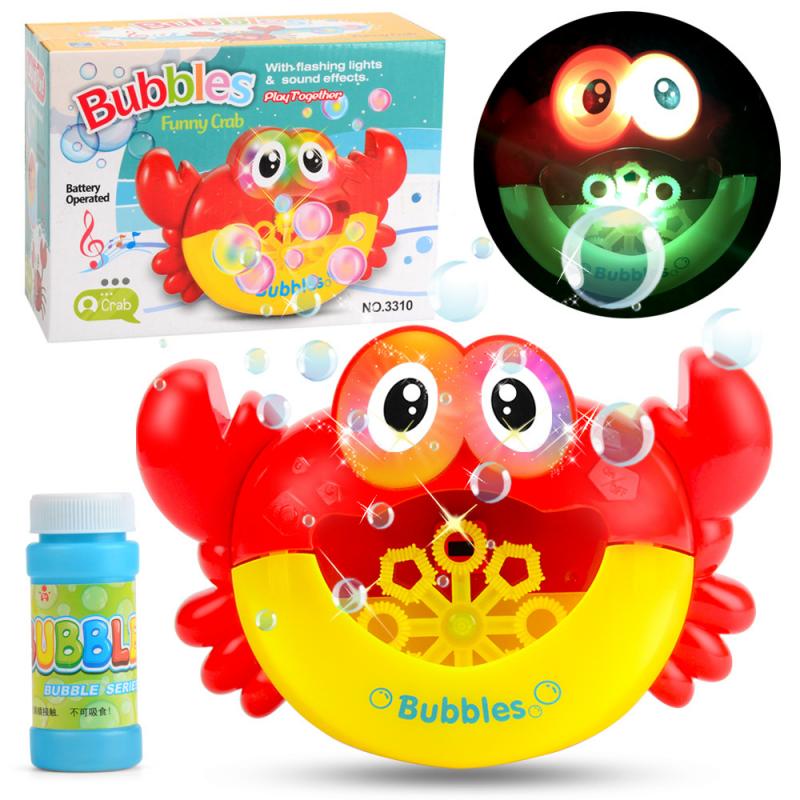 Music Bubble Crab Machine Automatic Electric Blower Outdoor & Bath Toys