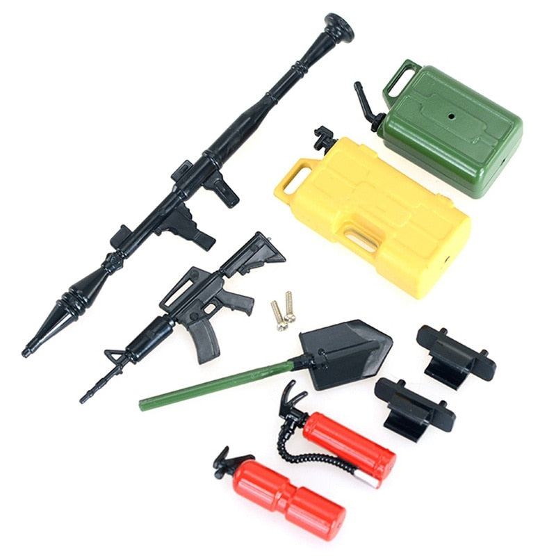 7pcs/lot RC decoration miniature M4A1 rifle fire extinguisher