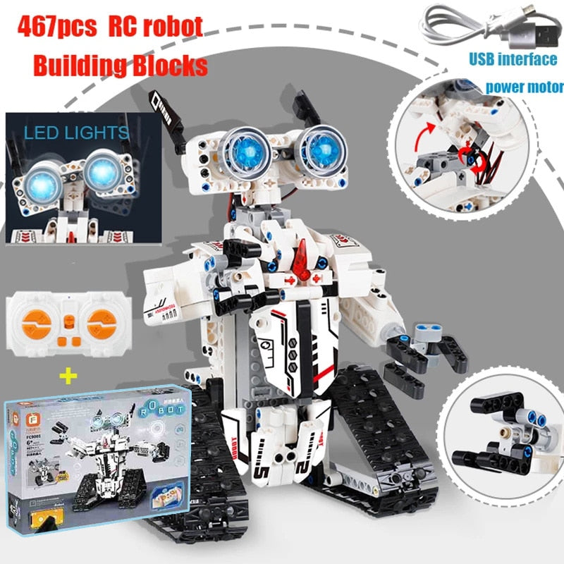 Electric Remote Control Machinery Building Blocks Toys