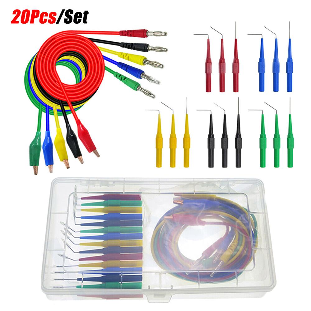 20Pcs SG Test Probes Test Tool Lead Probe Aid Back Probe Kit Identified Probe