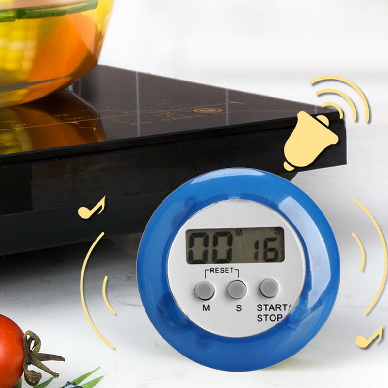 1pc LCD Digital Kitchen Countdown Magnetic Timer