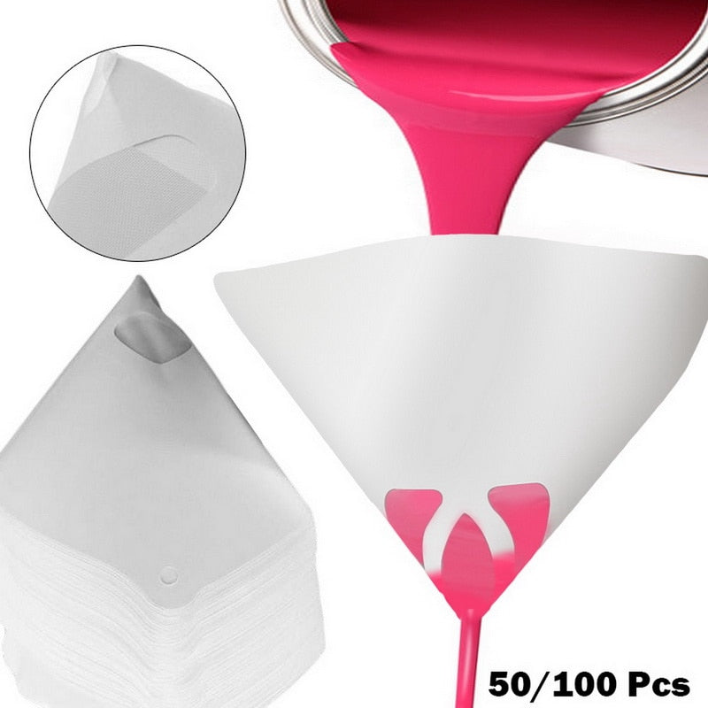 50/100pcs Paint Mixing Paper Funnel