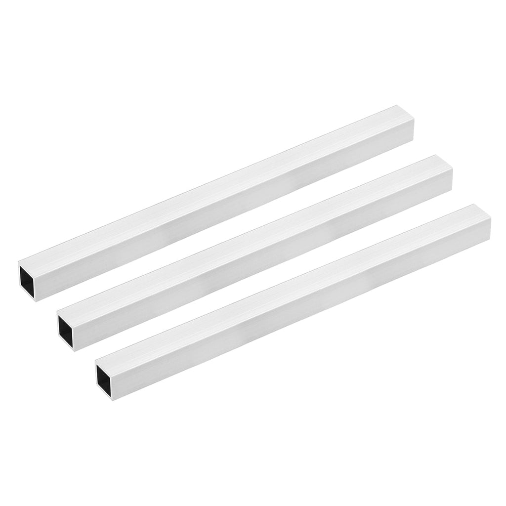 uxcell 3 Pcs 6063 Aluminum Square Tube