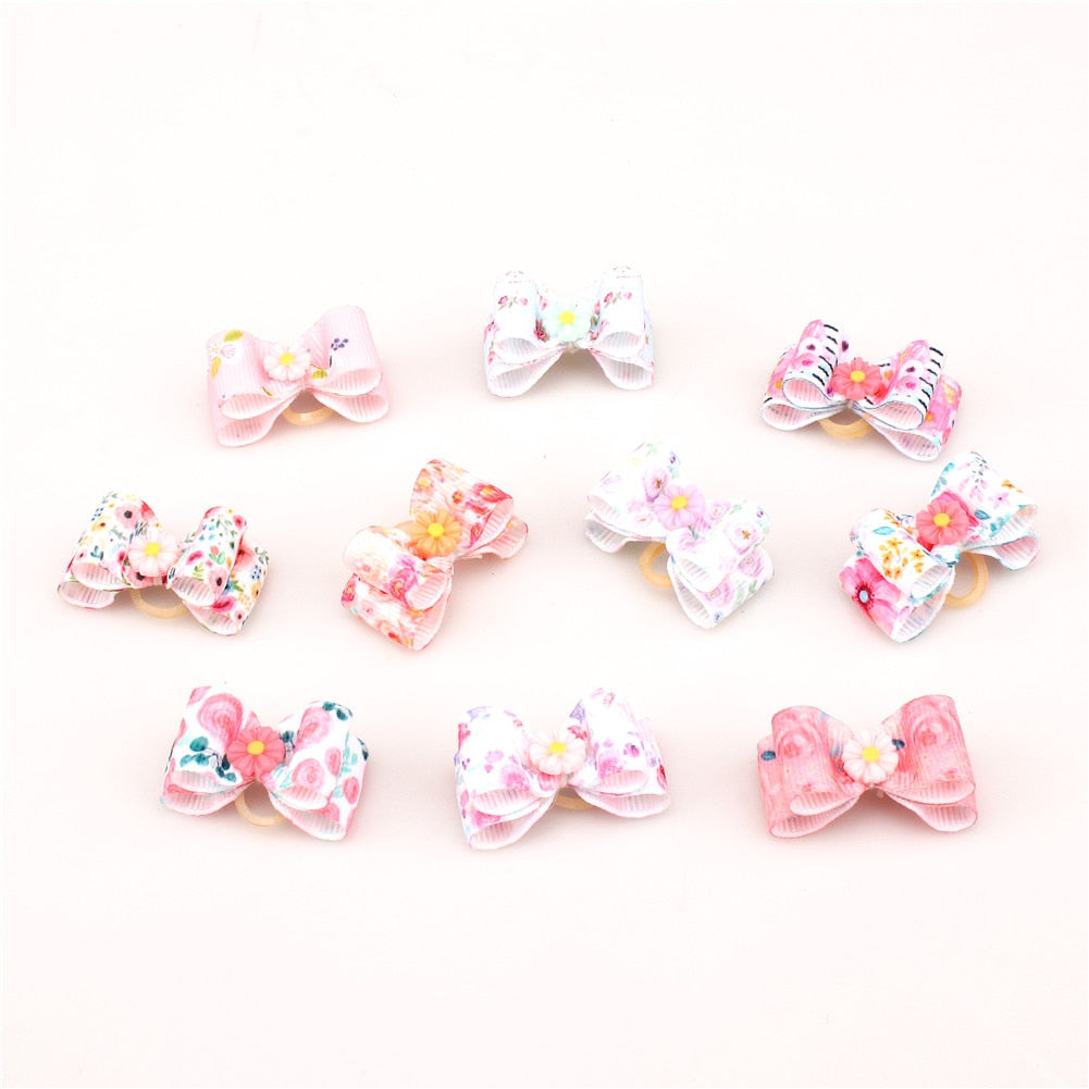 Dogs Bows Hair Accessories fruit ice cream Yorkshire terrier For Pets Supplies